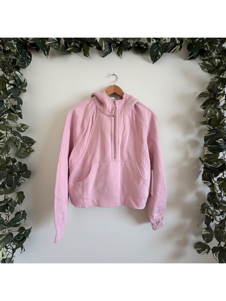 Lululemon Athletic Oversized Half Zip Hoodie Pink Haze Nwt Women’s Size M/L